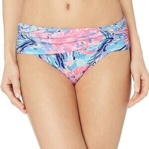 Lilly Pulitzer Lagoon Sarong Hipster Bikini Swim Bottoms 16